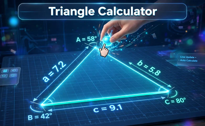 Work Calculator Triangle Triangle Calculator: Sides, Angles and Area Solver